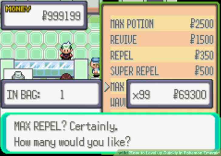 Image intitulee monter de Niveau Rapidement dans Pokemon Emerald l